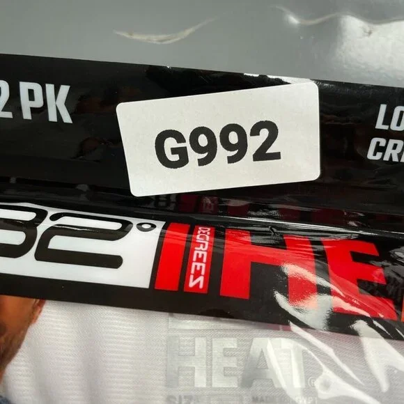 NEW 32 Degrees Men's XL Long Sleeve Crew Neck Thermal 2 Pack White & Blue - Picture 5 of 5